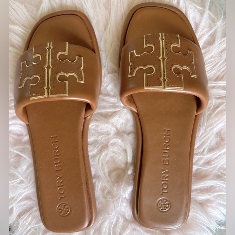 New Tory Burch Double T Slide Size 8.5